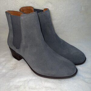 Lucky Brand Byslea Heeled Chelsea Suede Booties